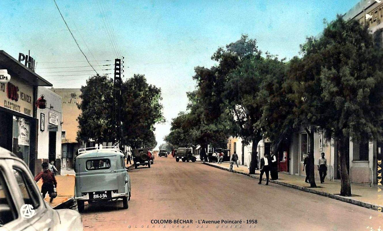 Colomb-Bechar - Avenue Poincare - 1958.jpg